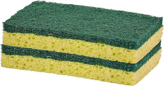 Kitchen Large Sponges for Washing Dishes, Non-Scratch Cellulose Dish Scrub Sponges, Cleaning Sponges for Household Use, Safe Cleaning Products, Kitchen Sponges Pack of 2, by Superio