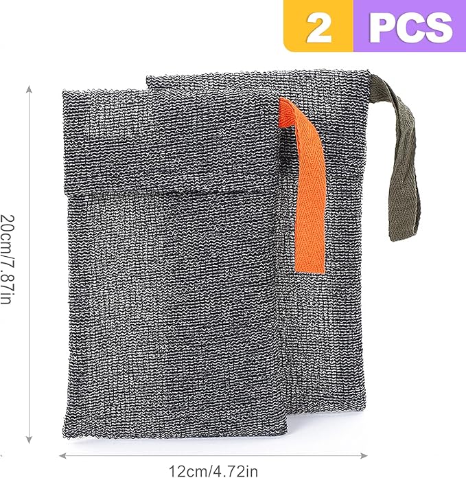 2 Pack Exfoliating Soap Saver Pouch | Foaming Mesh Bag and Body Scrubber for Bar Soap | Rich Lather Soap Sack for Shower