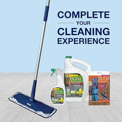 Bona Multi-Surface Floor Cleaner Spray - 32 fl oz - Lemon Mint Scent - Refillable - Residue-Free Floor Cleaning Solution for Stone, Tile, Laminate, and Vinyl Floors (Pack of 2)