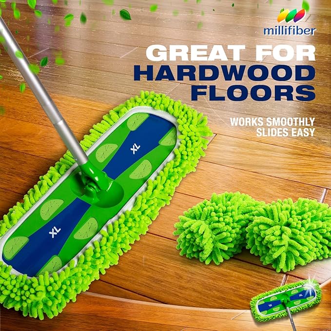 Millifiber X-Large Dust Mop Refill for Swiffer XL Mop (2 Pack) - Microfiber Pet Heavy Duty Dry Refills (Handle is Not Included)