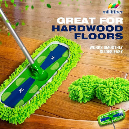Millifiber X-Large Dust Mop Refill for Swiffer XL Mop (2 Pack) - Microfiber Pet Heavy Duty Dry Refills (Handle is Not Included)