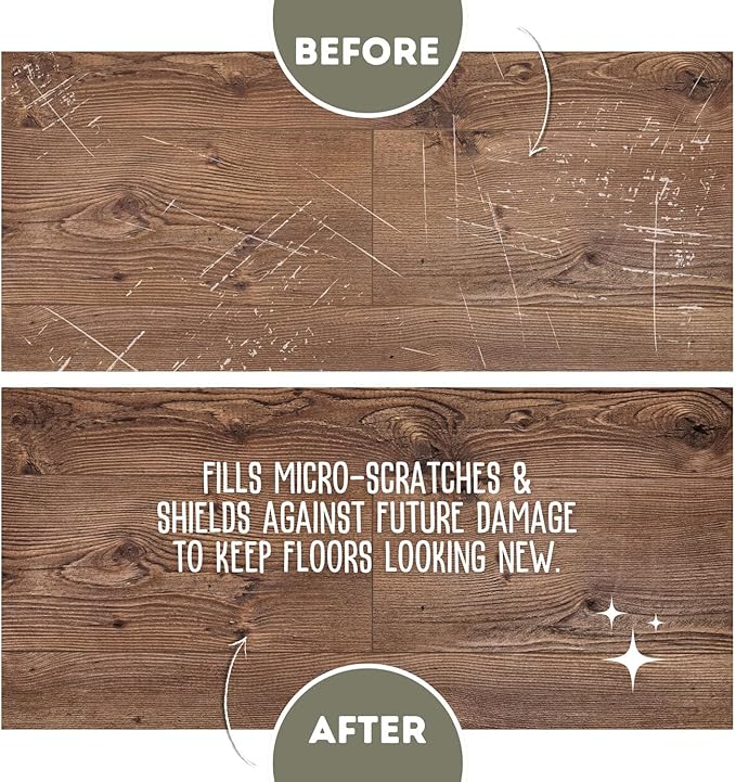 Quick Shine Multi-Surface Floor Finish-Polish 64oz-4pk | Safer Choice, No PFAS, pH Neutral Clean Shine Technology | Squirt & Spread | For Wood, Laminate, LVP, LVT, Tile & Stone | Made in USA
