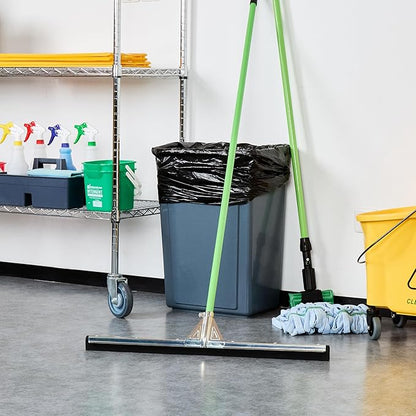 Restaurantware-SQUEEGEE ONLY: Clean Tek Professional 29.92 Inch Floor Squeegee, 1 Broom With Double Rubber Blade - Handle Sold Separately, Heavy-Duty, Steel Wiper For Concrete Floor