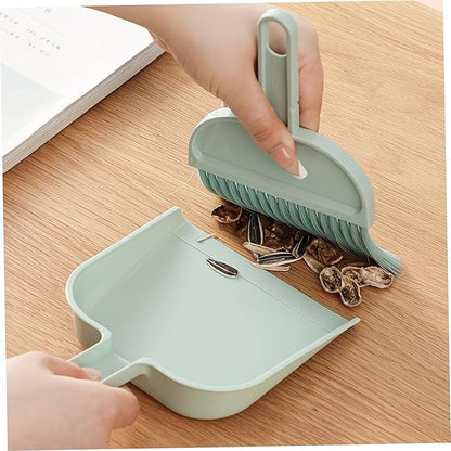 Mini Broom and Dustpan Set, Portable Handheld Sweeper, Portable Mini Hand Broom and Dustpan Combo for Home Table Keyboards Sofa Kitchen
