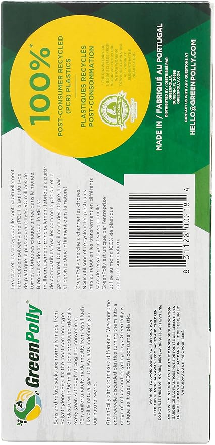 Tall Kitchen Trash Bags, 20 Count