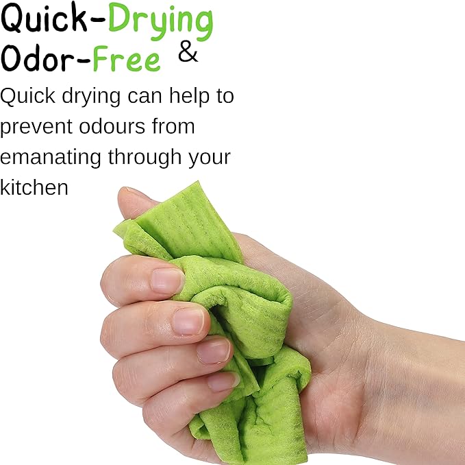 Mr. Pen Dish Cloths, 6 pcs, Reusable Paper Towels, Absorbent Kitchen Towels, Dishcloths for Kitchen, Cellulose and Cotton