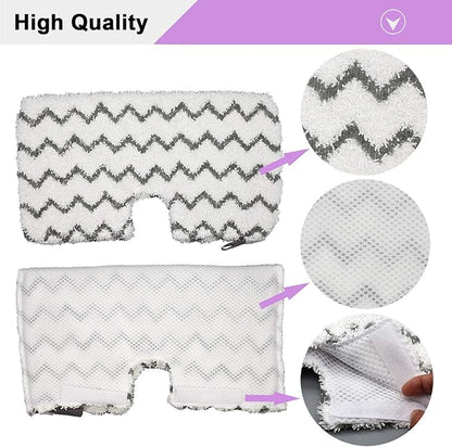 4 Pack Steam Mop Pads Replacement for Shark Steam Pocket Mops S3501 S3601 S3972BRN S3550 S3801 S3901 S3601D S3801CO S3901D S3455K S2902 SE450 SE460