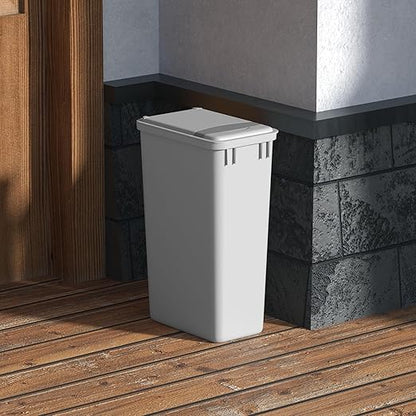 Dowell 50Qt Wastebasket Trash Can Garbage Container, for Home/Kitchen/Office, Grey - (Can Only) 1PC