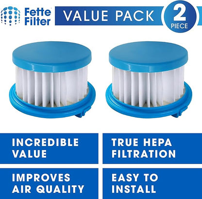 Fette Filter - A32F02 HEPA Filter Compatible with Ryobi ONE+ 18V Cordless Wet/Dry Hand Vacuum PCL702 PCL702B PCL702K. Compare to Part #A32F02. Pack of 2