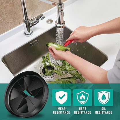 Faucet Mat for Kitchen Sink - Kitchen Sink Splash Guard with FREE Rubber Drain Insert - 24 Inch Faucet Guard Draining Mat, Faucet Mat Dish Soap Sponge Holder for Kitchen Sink Accessories