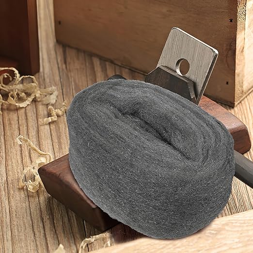 Gadpiparty 2 Rolls #0000 Steel Wool Pads Fine Wire Wool Cleaning Mesh for Rust Removal Polishing Wood and Metal Surfaces Flexible Buffing Fabric for Industrial and Household Use