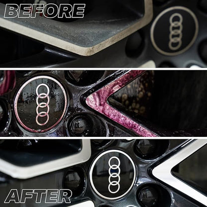 GYEON Iron Wheel Cleaner Redefined – Acid-Free Gel Formula for Brake Dust & Iron Removal – Safe on All Wheel Finishes and Rim Types – Professional Grade Wheel Cleaning Spray