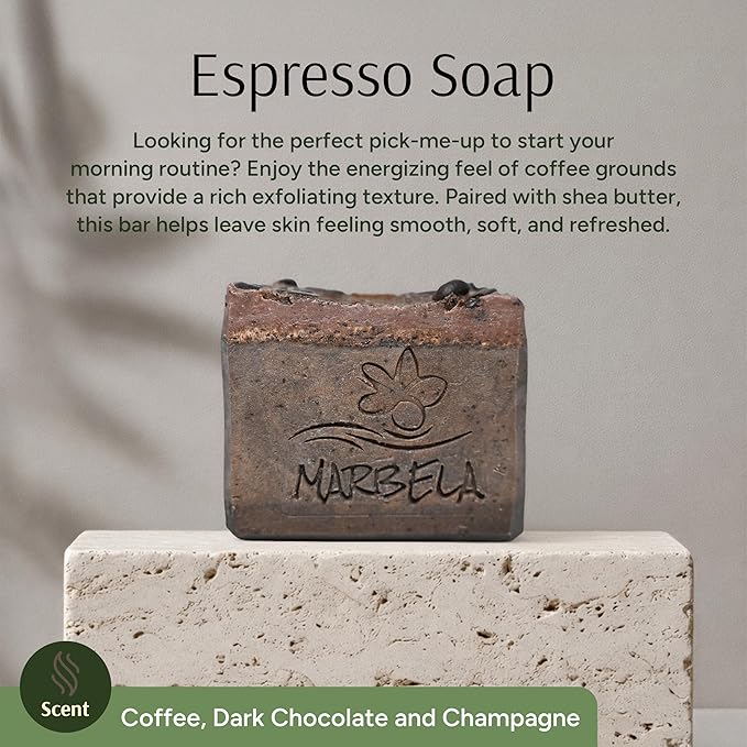Marbela Cosmetics Handmade Soap - Espresso - Soap Bar 3.5 oz