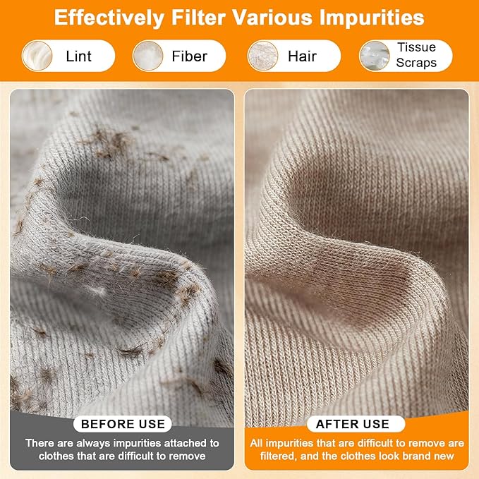 Xixter 7 Pcs WH01X35719 Lint Filter Replacement Kit for GE Profile Washer Dryer PFQ97HSPVDS, GE Washer Dryer Foam Filter with Vent Brushes,Hand Washable and Reusable