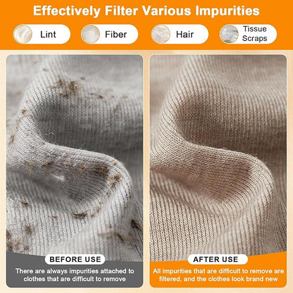 Xixter 7 Pcs WH01X35719 Lint Filter Replacement Kit for GE Profile Washer Dryer PFQ97HSPVDS, GE Washer Dryer Foam Filter with Vent Brushes,Hand Washable and Reusable