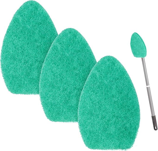 3 Pack tub and Tile Scrubber Replacement-Compatible with Scotch Brite tub and Tile Scrubber Refill. (Green)