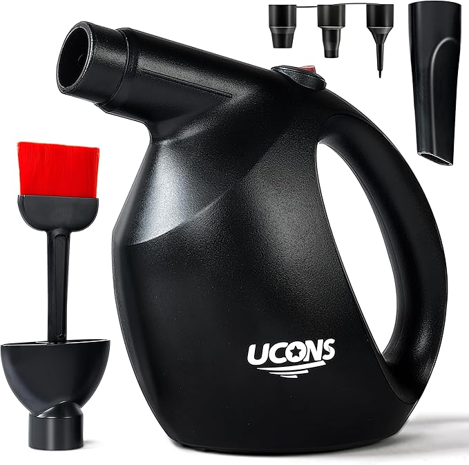 Electric Air Duster for Electronics, 500W 31m/s High-Powered Keyboard Cleaner - Reusable Cordless Air Blower with Anti-Static Brush, 70% Quieter Than Compressed Air Cans