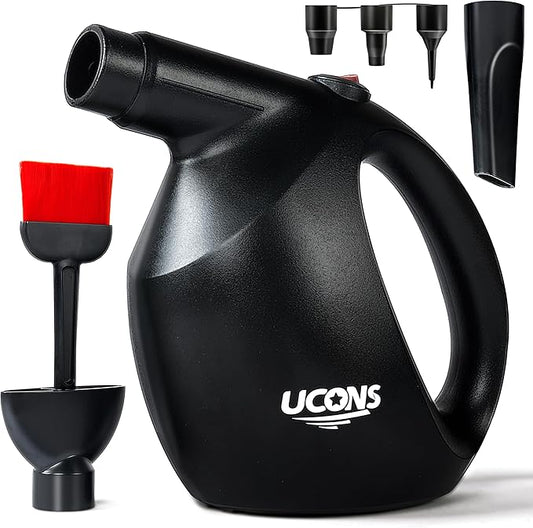 Electric Air Duster for Electronics, 500W 31m/s High-Powered Keyboard Cleaner - Reusable Cordless Air Blower with Anti-Static Brush, 70% Quieter Than Compressed Air Cans