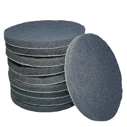 Tonmp 10 Pack 5 Inch 800 Grits Multipurpose Scrubber Scouring Pads Hoop and Loop Flocking Scuff Pads -Scuff Pads Conditioning Discs Polishing Pad for Furniture Automotive Cleaning, Rust Removal