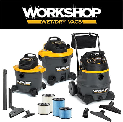 WORKSHOP Wet/Dry Vacs Shop Vacuum Accessories WS25014A Floor Brush Attachment for Wet Dry Vacuum Cleaners, Fits 2-1/2-inch Extension Wands and Hoses