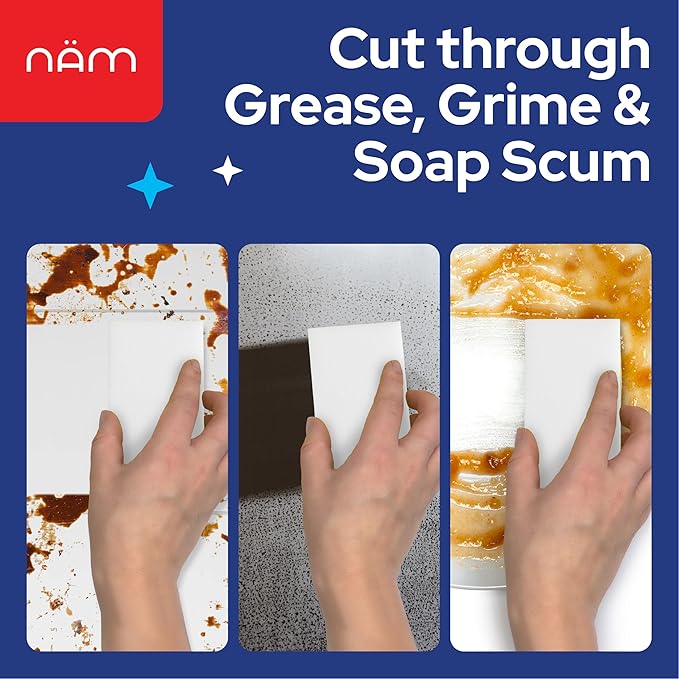 Melamine Sponge 20 Pack, Extra Dense Magic Cleaning Sponge for Kitchen, Bathroom, Walls, Baseboards, Sink, Bathtub & Floor – Multi Surface Eraser Pads for Grease, Scuff Marks & Stains