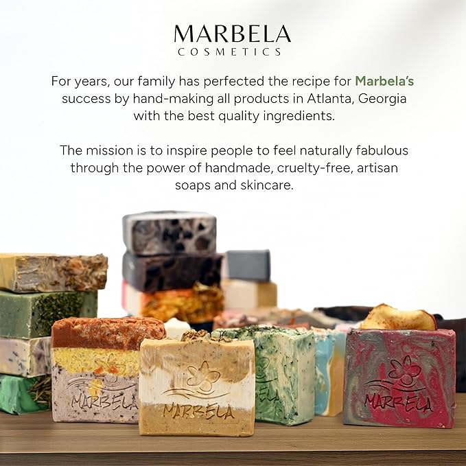 Marbela Cosmetics Handmade Soap - Mint Lemonade - Soap Bar 3.5 oz