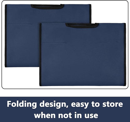 Bonuci 3 Pcs Laundry Sorter Replacement Bags Hamper Cart Removable Replacement Laundry Storage Organizer Bag Hamper Liner, No Hooks 14.76 x 8.66 x 21.65 Inch (Dark Blue)