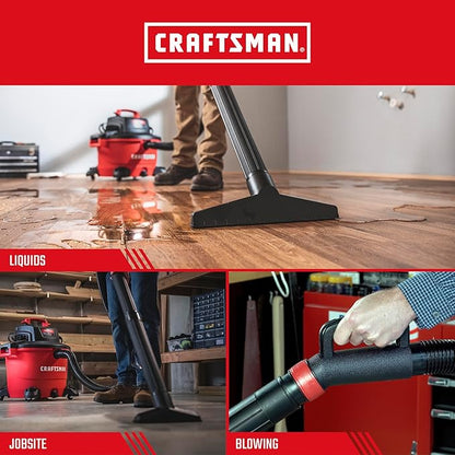 CRAFTSMAN CMXZVBE38639 2-1/2 in. Hose Grip Handle Wet Dry Vac Attachment with Bleeder Valve, Industrial-Grade Shop Vacuum Accessory for Reducing Hand Fatigue, Fits 2-1/2 in. Hose Diameter