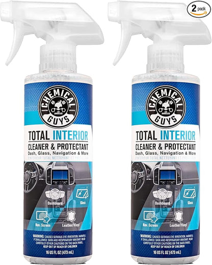 Chemical Guys SPI22016 Total Interior Cleaner and Protectant, Safe for Cars, Trucks, SUVs, Jeeps, Motorcycles, RVs & More, 16 fl oz (Pack of 2)