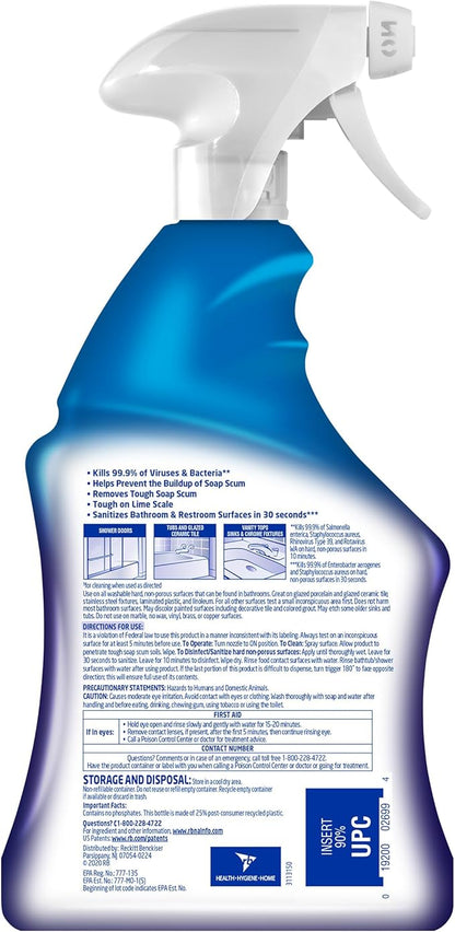 Lysol All Purpose Cleaner Spray, Multi-Purpose Disinfecting Spray & Bathroom Cleaner, Lemon Breeze + Island Breeze Scent, 32 Fl Oz (Pack of 3)