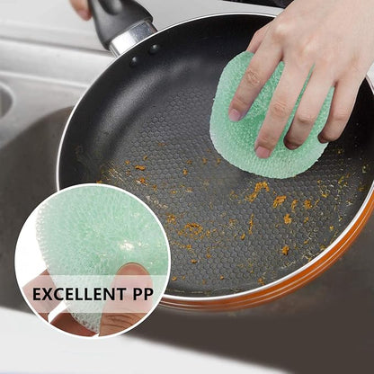 VALICLUD 24pcs Household Scouring Multi-Functional Cleaning for Pots and Pans Scrubbers for Easy Dishwashing and Kitchen Cleanup Random Colors