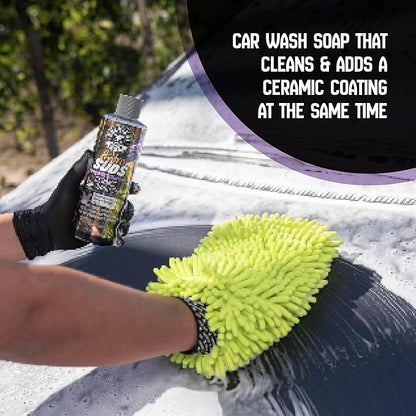 Chemical Guys HydroSuds Ceramic Shine High Foaming Car Wash Soap (Works with Foam Cannons, Foam Guns or Bucket Washes) For Cars, Trucks, Motorcycles, RVs & More, 32 fl oz, Berry Scent - CWS21232