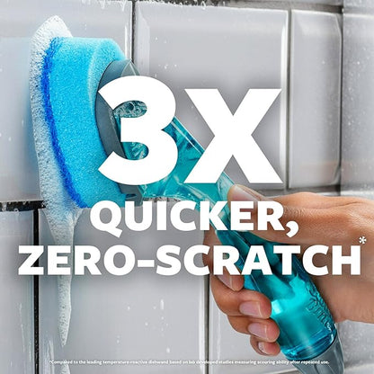 Scotch-Brite Non-Scratch Dishwand, Scrubber for Cleaning Kitchen, Bathroom, and Household, Non Scratch Dish Scrubber Safe, 1 Dishwand (Pack of 2)