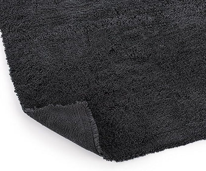 The Rag Company - Creature Edgeless Auto Detailing Towels (10-Pack) Professional 70/30 Blend, Dual-Pile Plush Microfiber, Buffing & Polishing, 420gsm, 16in x 16in, Black