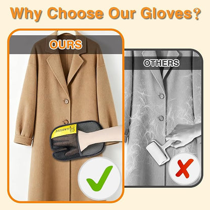 Pet Hair Removal Glove for Dogs & Cats, Quick Clean Electrostatic Reusable Pet Hair Glove, 2026 Upgraded Pet Hair Remover for Clothing, Couch, Carpet, Car Seat -4Pcs