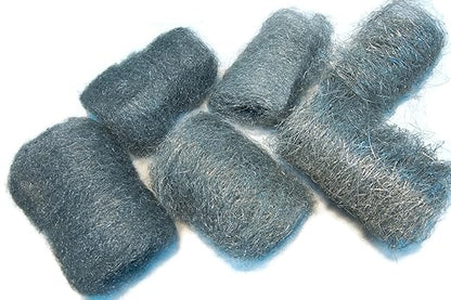 Stainless Steel Wool Pads, 6pc Assorted Pack (Fine, Medium, Coarse) - by Rogue River Tools. Made in USA! Oil Free, Won't Rust.