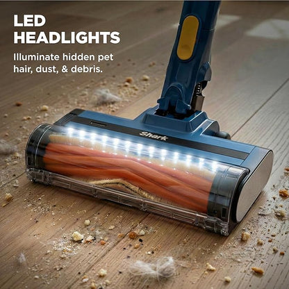 Shark® Cordless Pet, Cordless Lightweight Stick Vacuum Cleaner, Self Cleaning Brushroll, 40 Min Runtime, Removable Handheld, XL Dust Cup, Moonlight Blue, IY143H