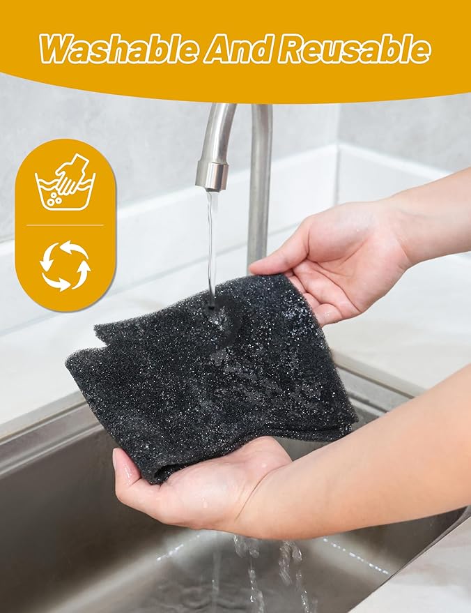 4 PCS WH01X35719 Lint Filter for GE Profile Washer Dryer Combo, Hand Washable and Reusable Dryer Lint Filter Replacement for Models: PFQ97HSPVDS
