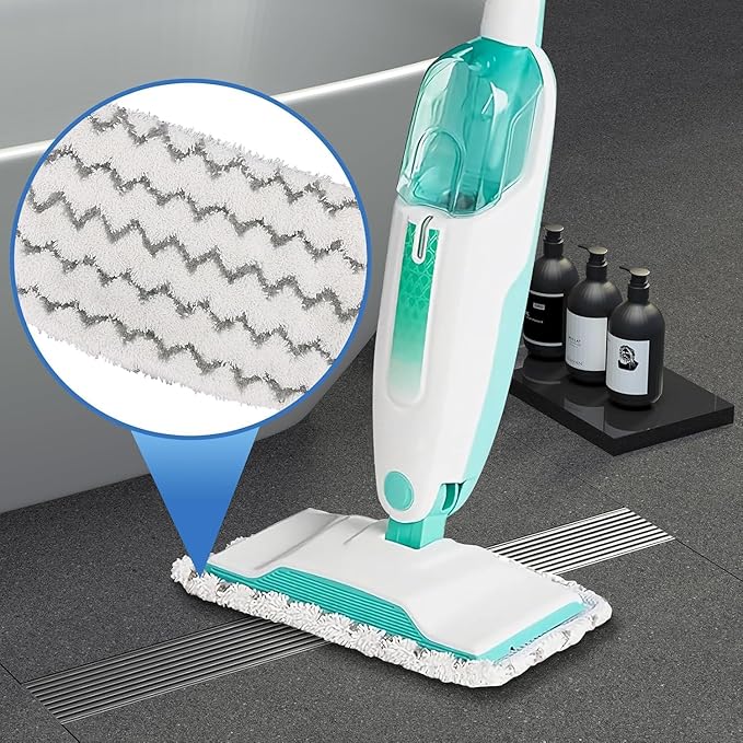 4 Pack Steam Mop Replacement Pads, Durable Microfiber Mop Pads Compatible with Shark S1000/S1000A/S1000C/S1000WM/S1001C, Washable Pads for Pet Owners and Families with Kids