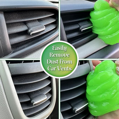 Universal Dust Cleaning Gel, ME+Auto Care, Multi Purpose, All-in-One, Cars, Computers, and Keyboards (Green)