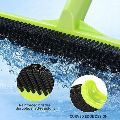 Pool Brush Head, Scrub Brush with Premium Nylon Bristles,Curved Ends High-Efficiency Pool Broom/Pool Brushes for Cleaning Inground/Above Ground,Swimming Pool, Walls, Bathtubs, Tiles & Floors(Green)