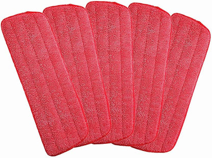 Colorsheng Microfiber Mop Replacement Heads for Wet/Dry Mops Floor Cleaning Pad Fit All Spray Mop (5 Pack)