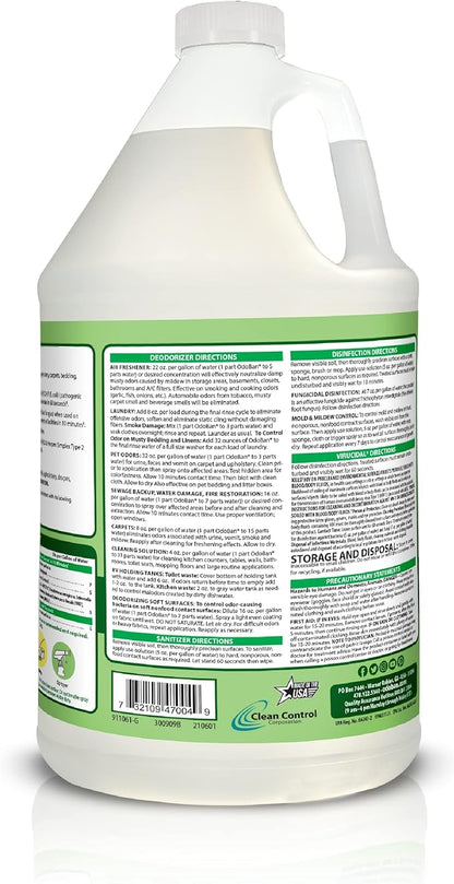 OdoBan Disinfectant Concentrate and Odor Eliminator, 4 Gallons, Original Eucalyptus Scent