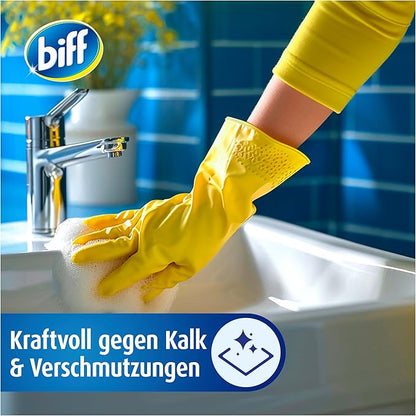 Biff Bad Total Hygienic Fresh Bathroom Cleaner (750 ml), Bathroom Cleaner Against Limescale & Dirt, Spray Bottle, Limescale Remover for All Surfaces and Hygienic Cleanliness Throughout the Bathroom