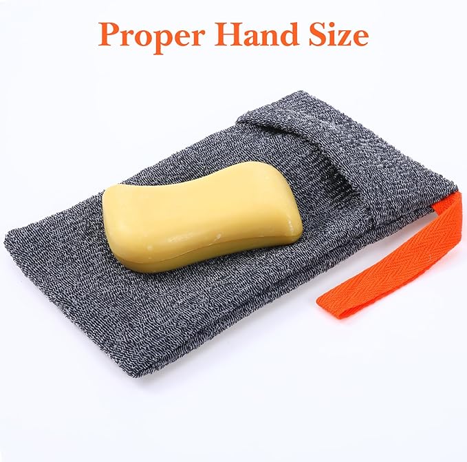 6PCS Soap Bags, Bar Soap Pouch Exfoliating Soaps Bag Quick Dry Soaps Saver Bag Shower Sponge Loofah Body Scrubber Bath Sponge for Body Shower Bath Travel Home
