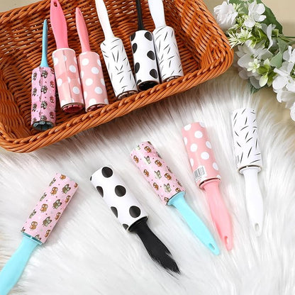 48 Pcs Bulk Mini Lint Roller for Pet Hair and Clothes Lint Roller Travel Size Removers Sticky Removing Tool for Travel, Gift Bags, Furniture, Car Seat