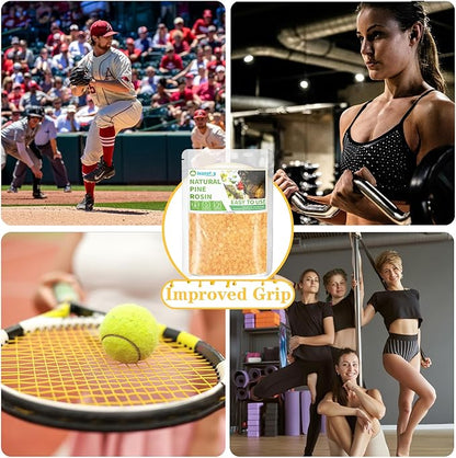 Suooydoy Premium Pine Rosin 1.1lb Natural Pine Resin for Beeswax Wraps Food Grade Good Grip and Performance Ideal for Baseball Softball Tennis Rodeo and Rough Stock Bucking