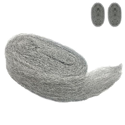 Steel Wool Mice Control, 2 Pack 3" x10 Ft Hole Filler, Gap Blocker, Barrier, Protect Against Animals in Holes Holes, Siding, Pipeline, Vents for Garden, House, Garage