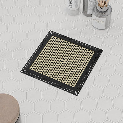 Not Moving Shower Drain Hair Catcher,Effective Hair Catcher Shower Drain,Square Flat Shower Drain Cover Protector Filter,Efficient Drainage,Hair Trap Stopper