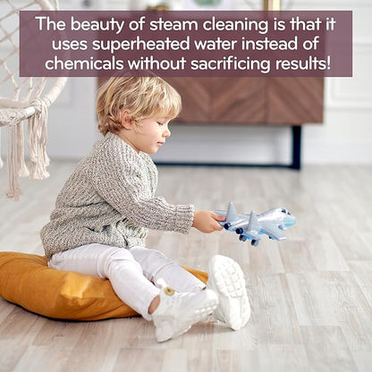 H2O HD Dual Blast Steam Mop & Handheld Steam Cleaner | 5-in-1 Floor Steamer | Forward-Blast Mop Head | 1500W Power & 450ml Tank | Hardwood, Tile & Laminate Cleaner